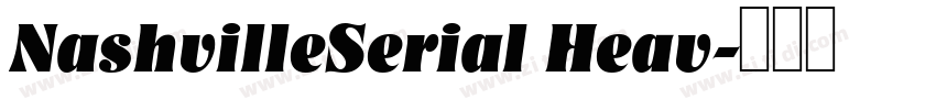 NashvilleSerial Heav字体转换